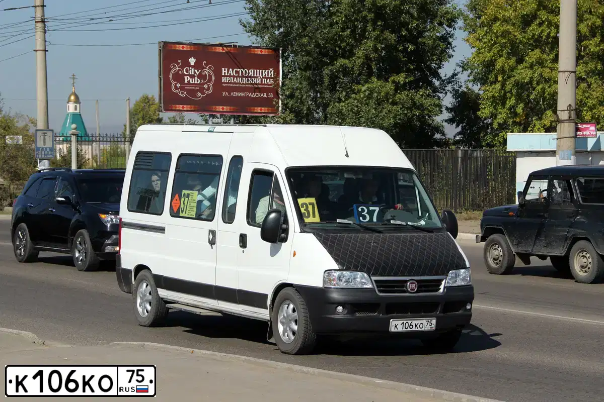 Фото автомобиля FIAT DUCATO, 2010 — госномер А411КР03. Цвет: Белый
