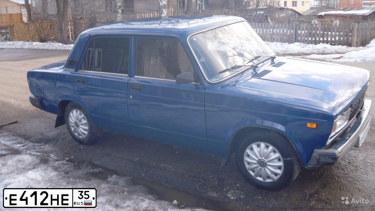 Фото автомобиля LADA 2105, 2009 — госномер Е412НЕ35. Цвет: Сине-зеленый