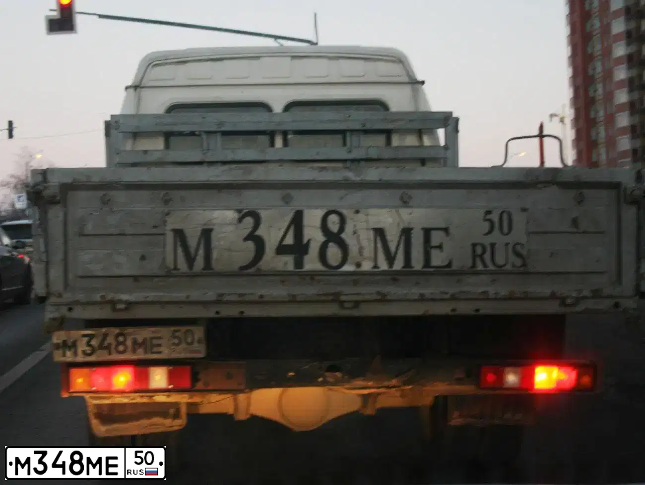 Фото автомобиля GAZ 3302 EL, 2002 — госномер М348МЕ50. Цвет: САФАРИ