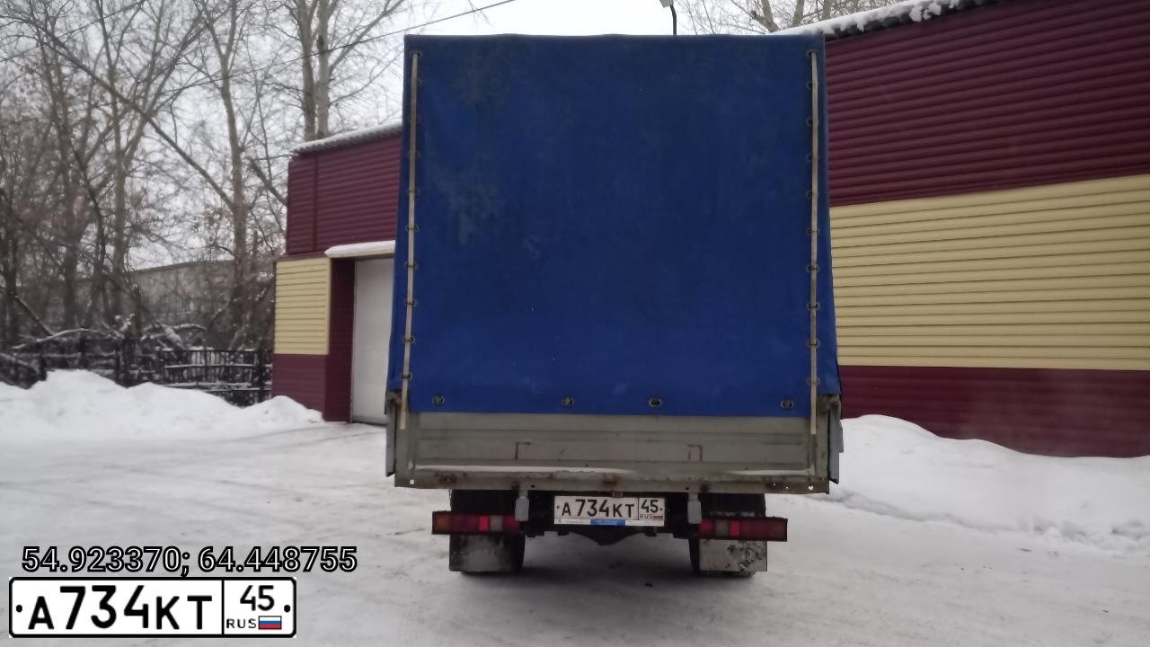Фото автомобиля GAZ 3302 EL, 2013 — госномер А734КТ45. Цвет: Белый