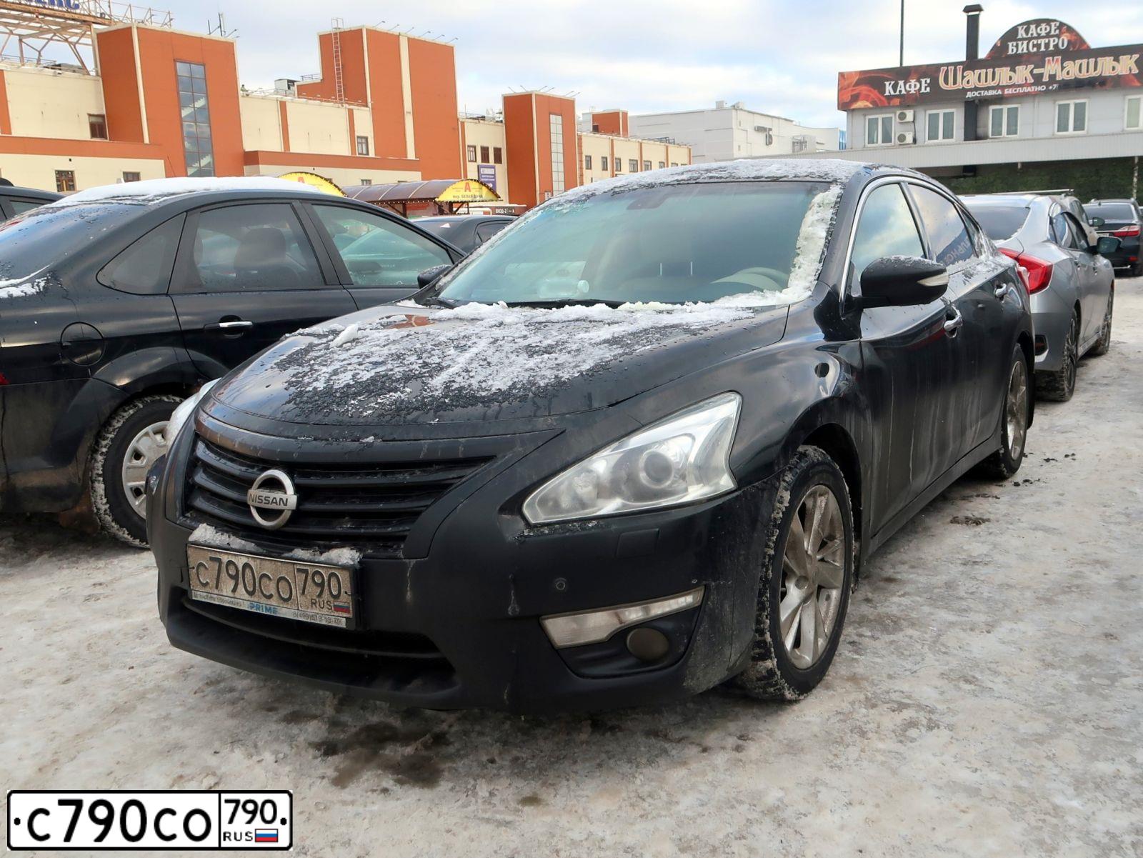 Фото автомобиля NISSAN TEANA, 2014 — госномер С790СО790. Цвет: ЧЕРНЫЙ