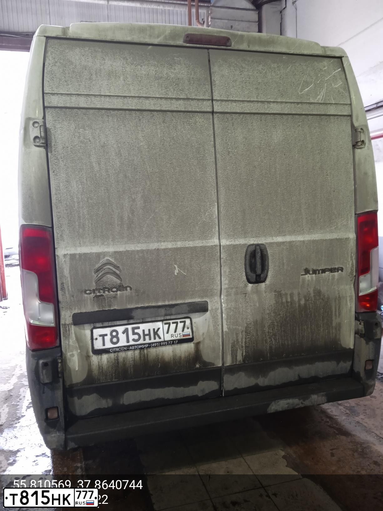 Фото автомобиля CITROEN JUMPER, 2014 — госномер Т815НК777. Цвет: БЕЛЫЙ