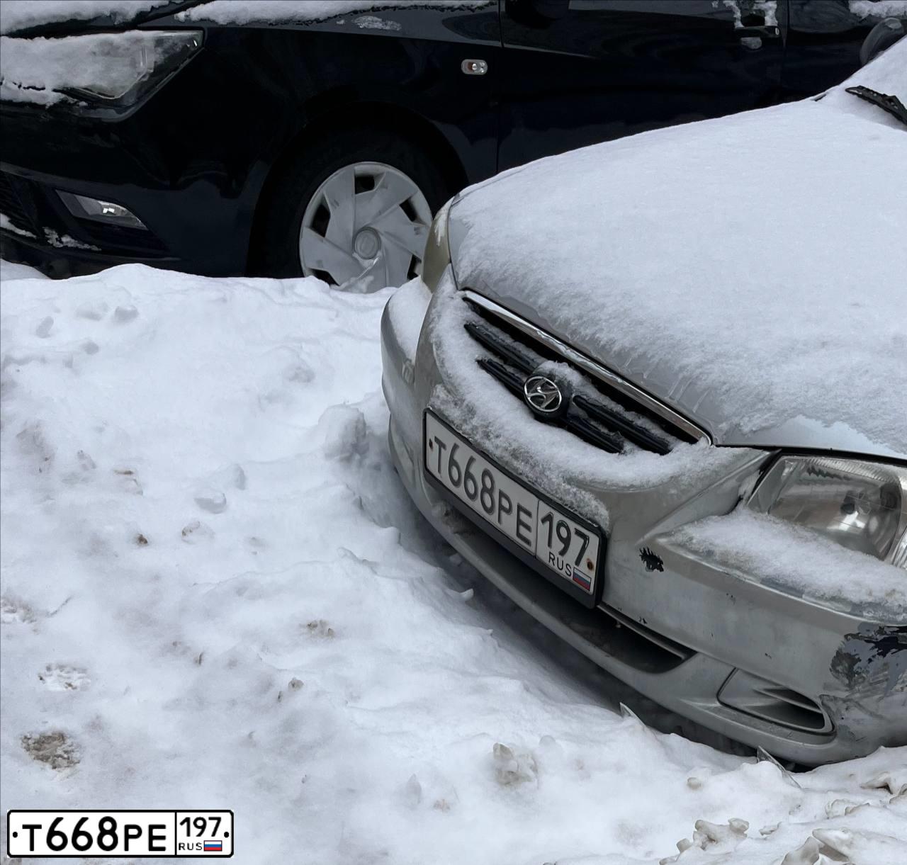 Фото автомобиля TAGAZ ACCENT, 2007 — госномер Т668РЕ197. Цвет: СЕРЫЙ