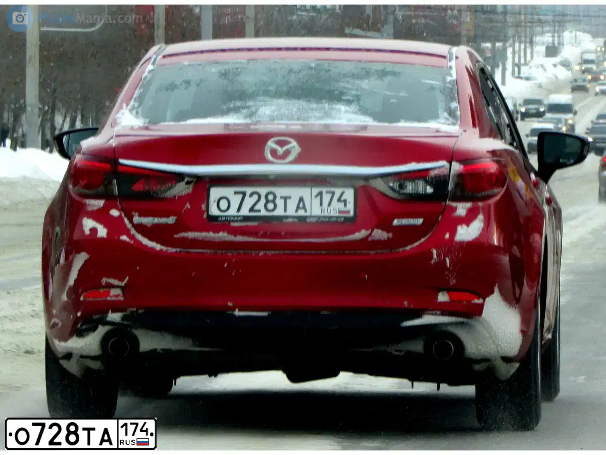 Фото автомобиля MAZDA 6, 2015 — госномер С058РМ72. Цвет: Красный
