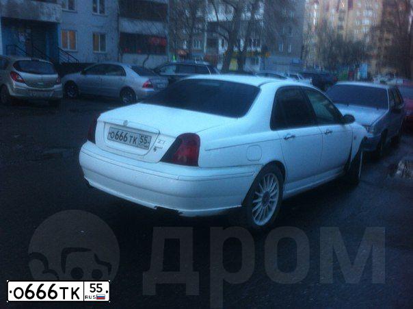 Фото автомобиля MG ZT, 2002 — госномер О666ТК55. Цвет: БЕЛЫЙ
