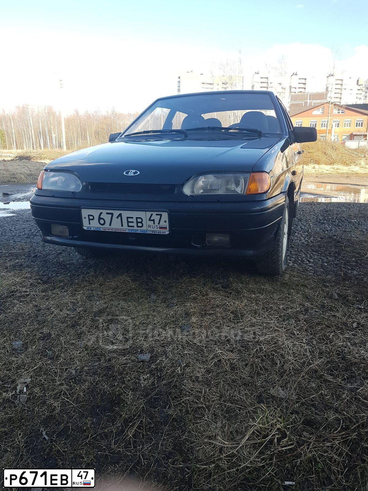 Фото автомобиля LADA 2115 SAMARA, 2008 — госномер Р671ЕВ47. Цвет: ТЕМНО-ЗЕЛЕНЫЙ