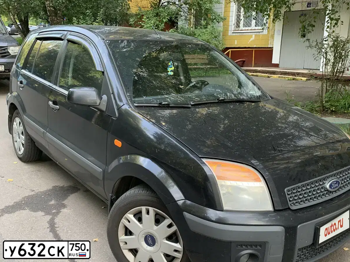 Фото автомобиля FORD FUSION, 2006 — госномер Т100ВК50. Цвет: ЧЕРНЫЙ
