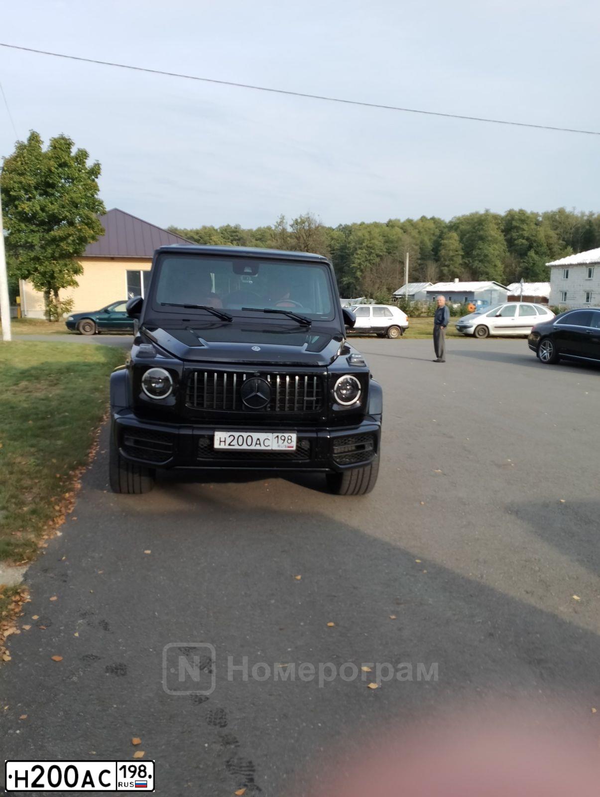 Фото автомобиля MERCEDES - BENZ G63 АМG, 2022 — госномер Н200АС198. Цвет: ЧЕРНЫЙ