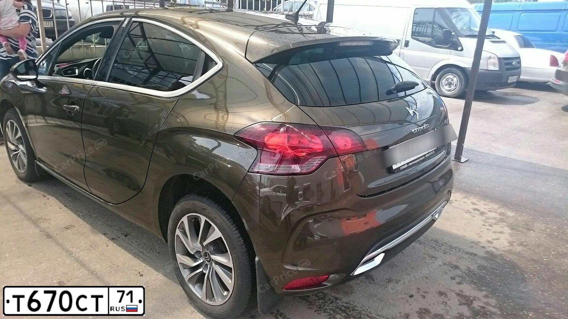 Фото автомобиля CITROEN DS4, 2012 — госномер Х482КК763. Цвет: Коричневый