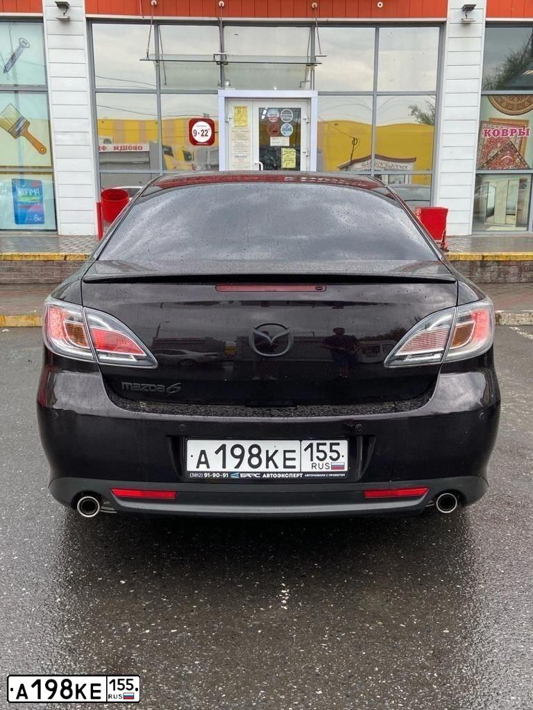 Фото автомобиля MAZDA A 6, 2008 — госномер А198КЕ155. Цвет: Т БОРДОВЫЙ