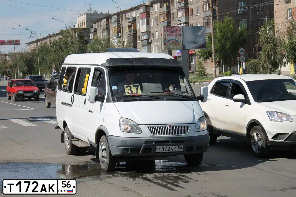 Фото автомобиля GAZ 3221 EL, 2008 — госномер Т172АК56. Цвет: БЕЛЫЙ