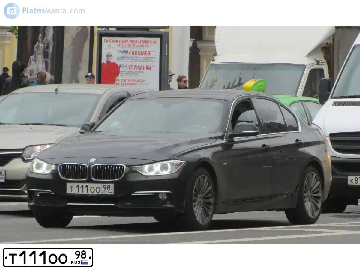 Фото автомобиля BMW SERIE 3, 2013 — госномер М435ХА198. Цвет: ЧЕРНЫЙ