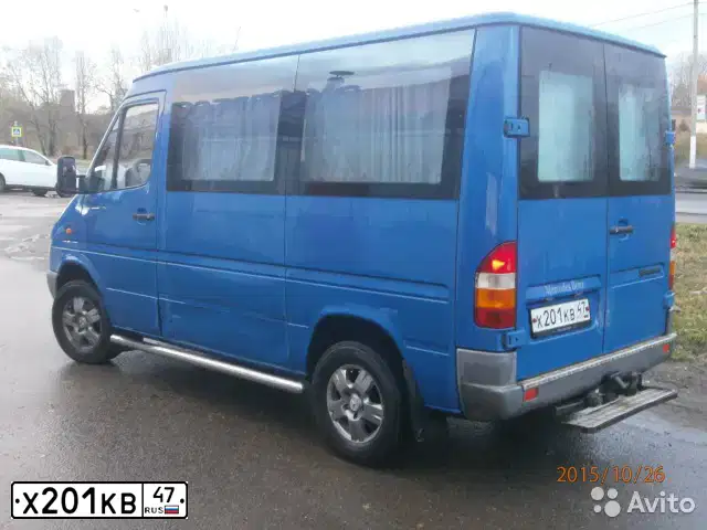 Фото автомобиля MERCEDES SPRINTER, 2002 — госномер К343ОА67. Цвет: синий