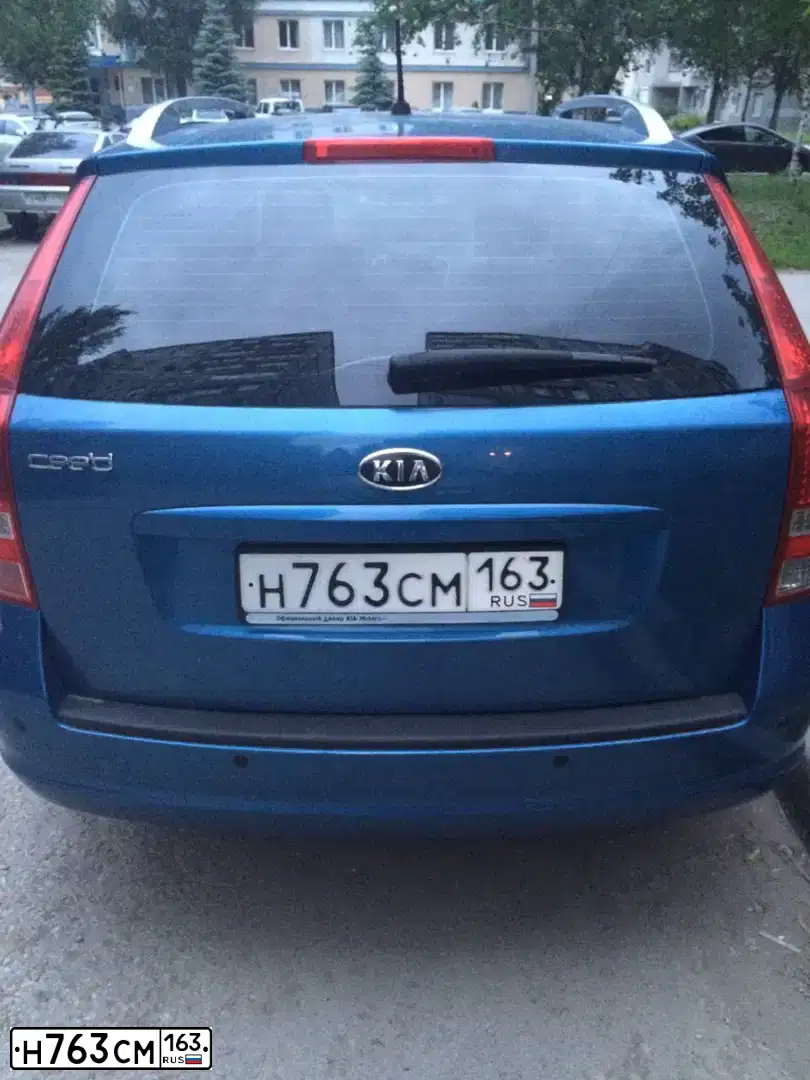 Фото автомобиля KIA CEE'D, 2010 — госномер Н763СМ163. Цвет: СИНИЙ