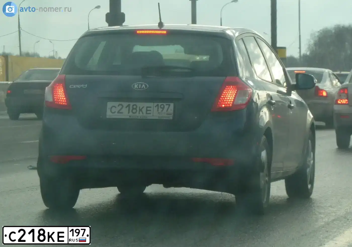 Фото автомобиля KIA CEE'D, 2011 — госномер К575ОВ193. Цвет: синий
