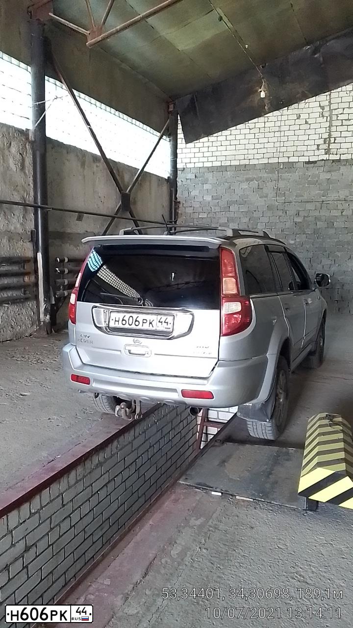 Фото автомобиля GREAT WALL HOVER, 2007 — госномер Н606РК44. Цвет: СВЕТЛО-СЕРЫЙ