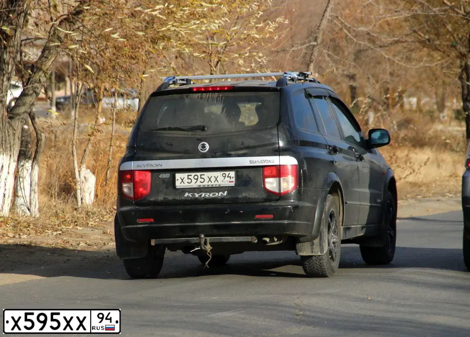 Фото автомобиля SSANGYONG KYRON, 2007 — госномер А846МЕ150. Цвет: ЧЕРНЫЙ
