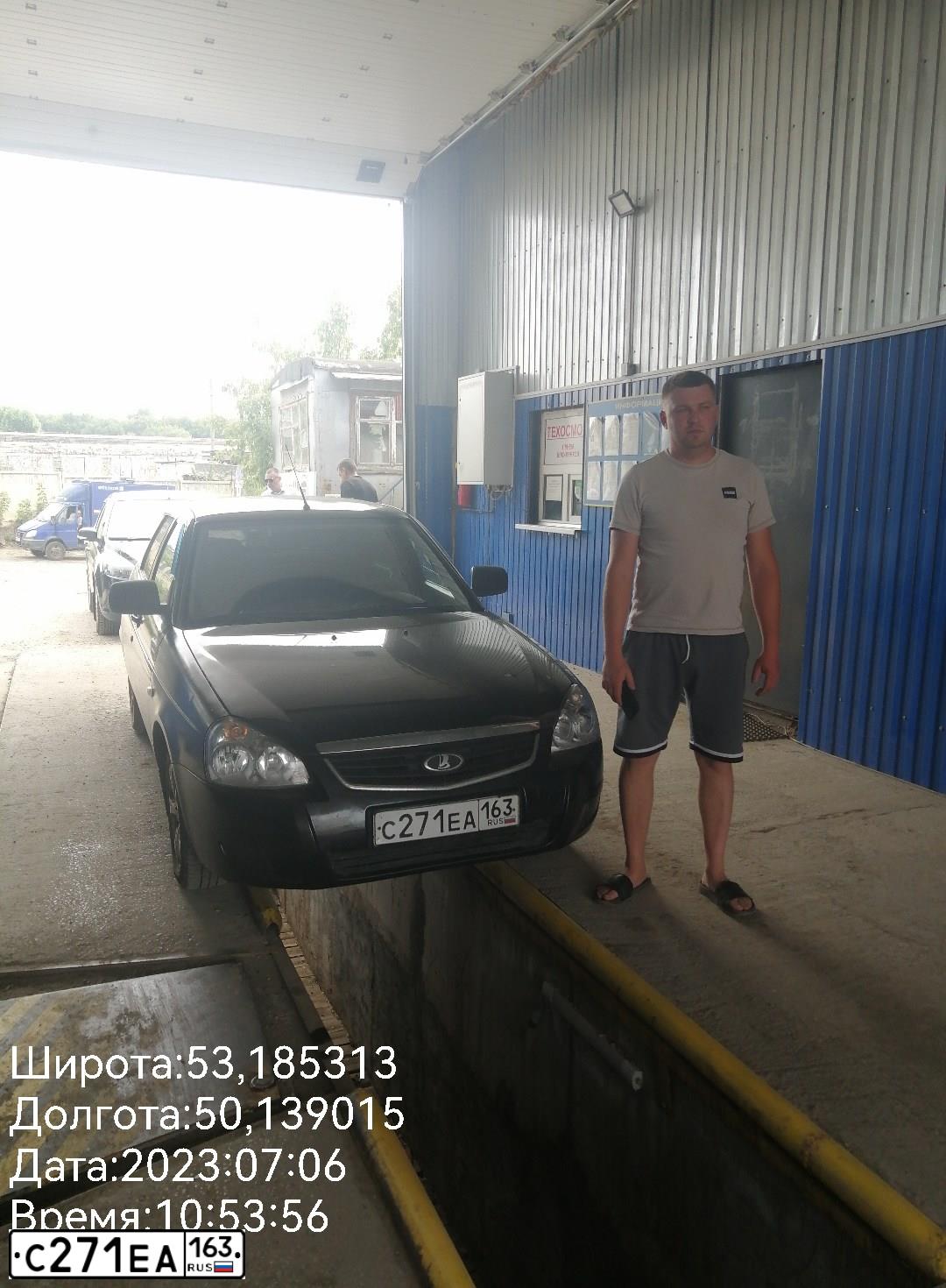 Фото автомобиля LADA 2170 PRIORA, 2012 — госномер М554ВТ763. Цвет: СИНЕ-ЧЕРНЫЙ