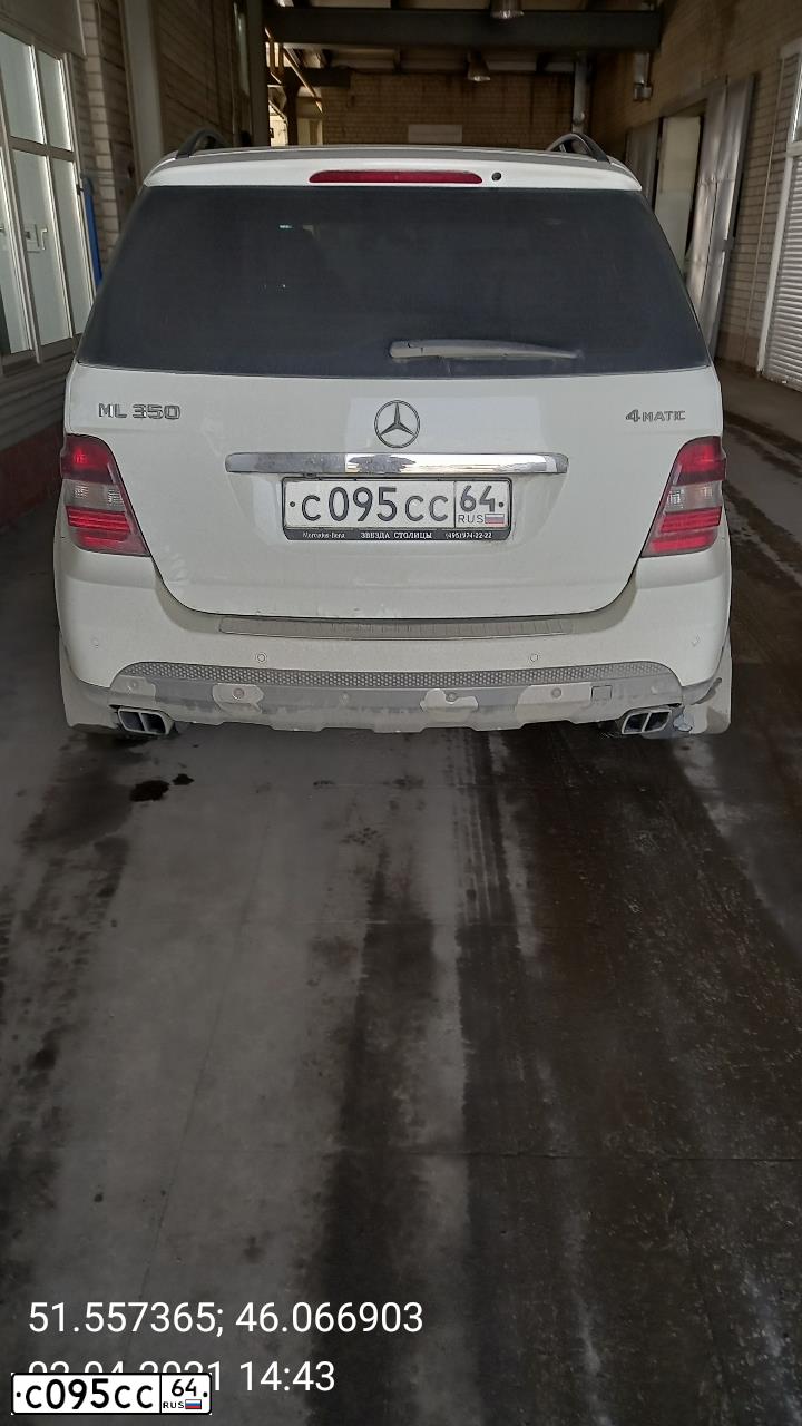 Фото автомобиля MERCEDES M-KLASSE, 2008 — госномер Е797КА164