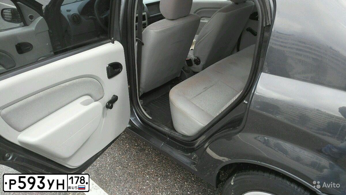 Фото автомобиля RENAULT LOGAN, 2007 — госномер Р593УН178. Цвет: ТЕМНО-СЕРЫЙ