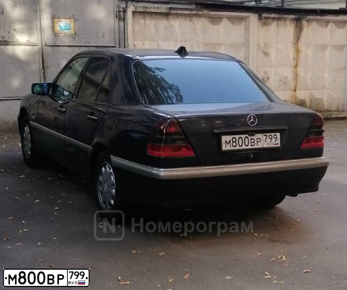 Фото автомобиля MERCEDES C-KLASSE, 1999 — госномер М800ВР799. Цвет: СИНИЙ ТЕМНЫЙ
