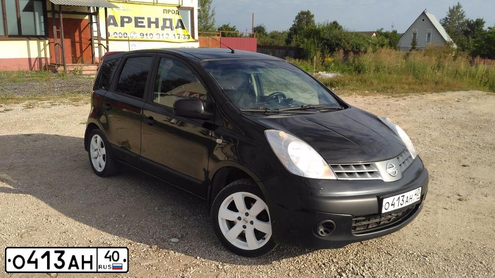 Фото автомобиля NISSAN NOTE, 2007 — госномер Н954АУ82. Цвет: ЧЕРНЫЙ