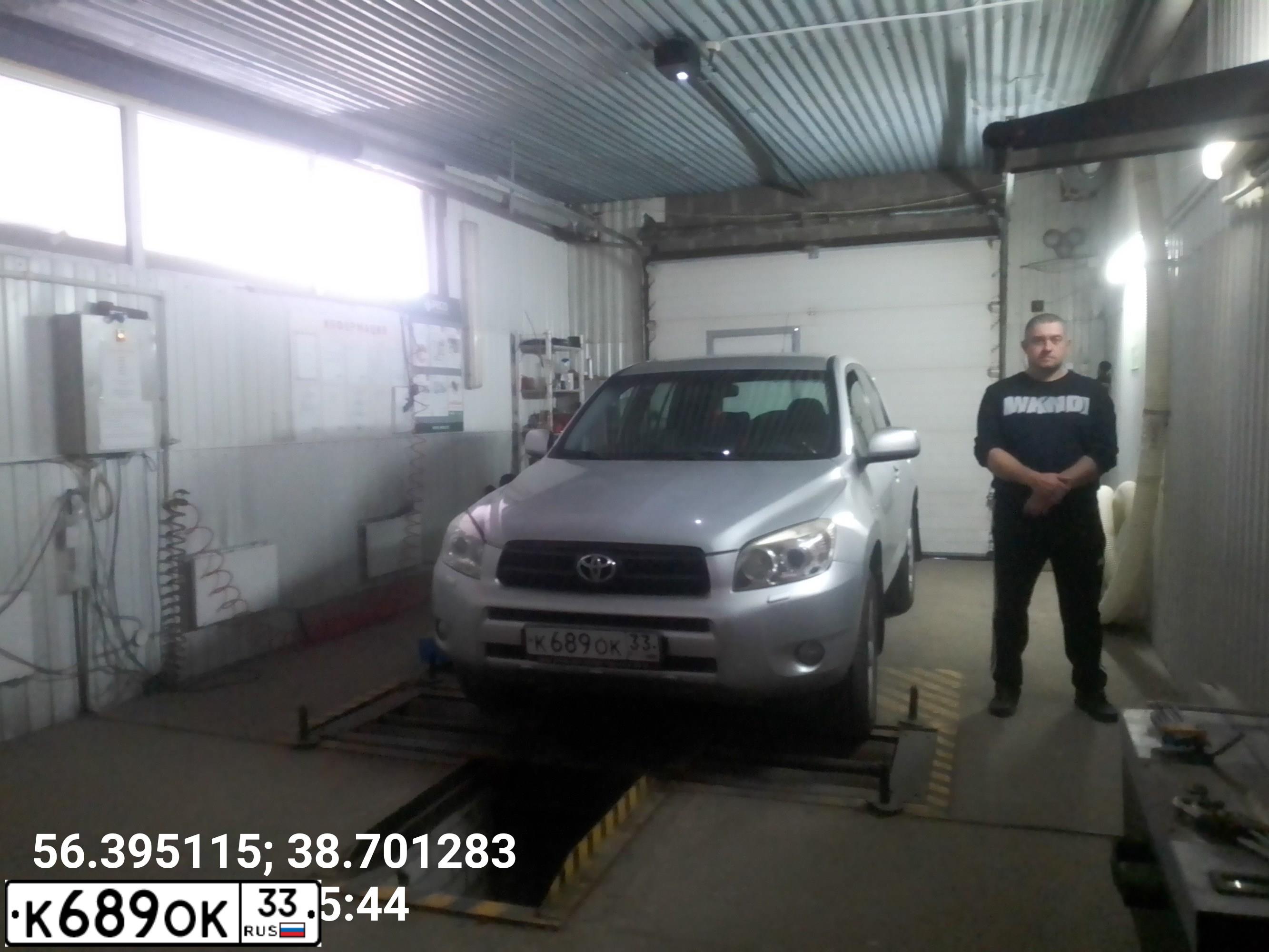 Фото автомобиля TOYOTA RAV4, 2007 — госномер К689ОК33. Цвет: СЕРЕБРИСТЫЙ