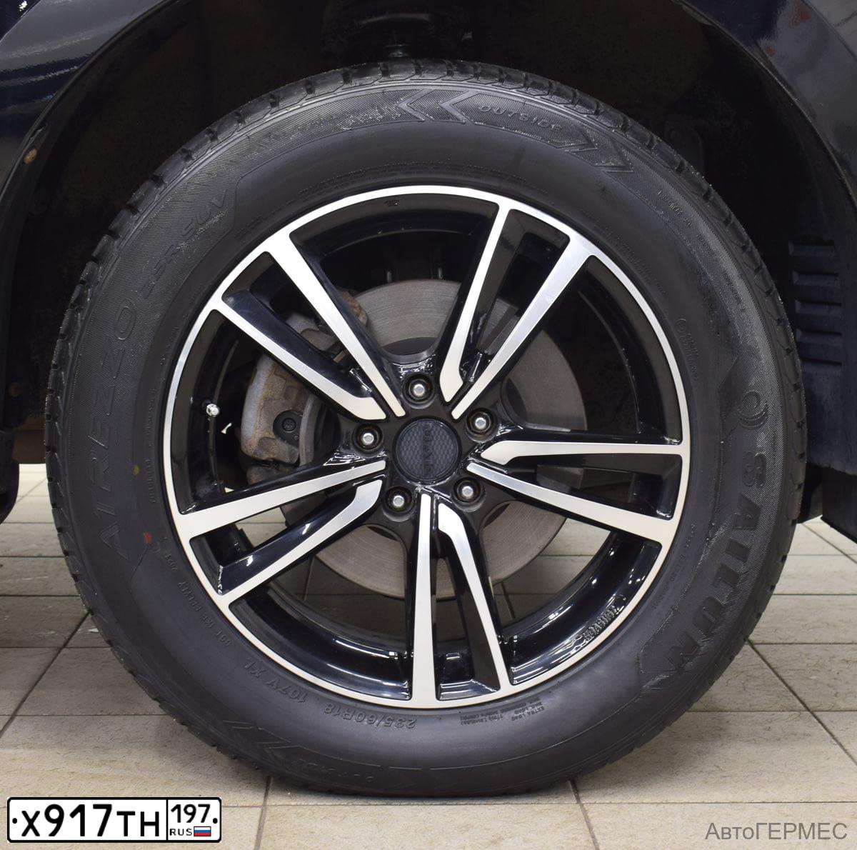 Фото автомобиля HYUNDAI SANTA FE, 2011 — госномер К951ХС33. Цвет: ЧЕРНЫЙ