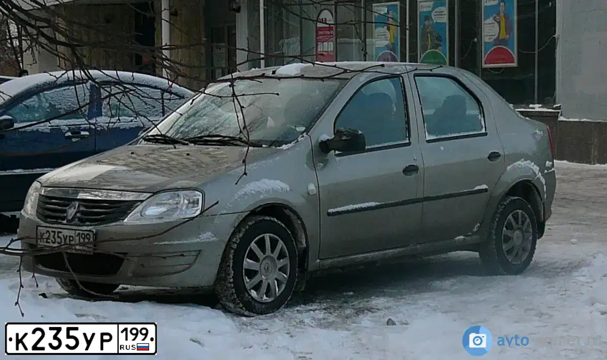 Фото автомобиля RENAULT LOGAN, 2010 — госномер Н178СУ69. Цвет: БЕЖЕВЫЙ