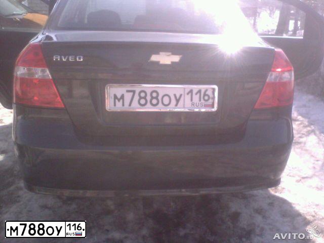 Фото автомобиля CHEVROLET AVEO, 2009 — госномер М788ОУ116. Цвет: ЧЕРНЫЙ