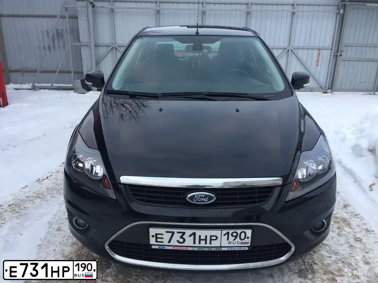 Фото автомобиля FORD FOCUS, 2011 — госномер Е731НР190. Цвет: ЧЕРНЫЙ