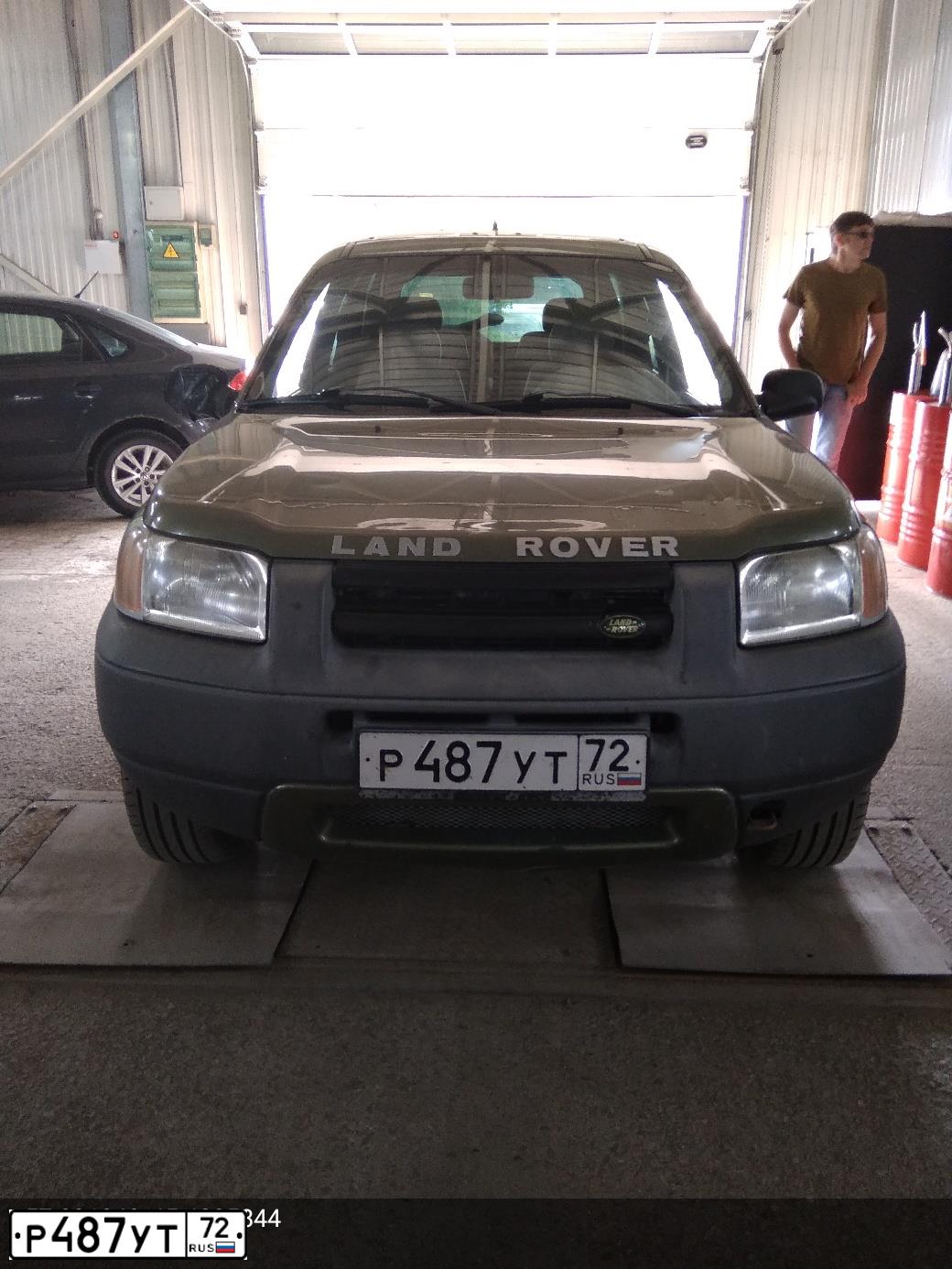 Фото автомобиля LANDROVER FREELANDER, 2000 — госномер Р487УТ72. Цвет: ЗЕЛЕНЫЙ
