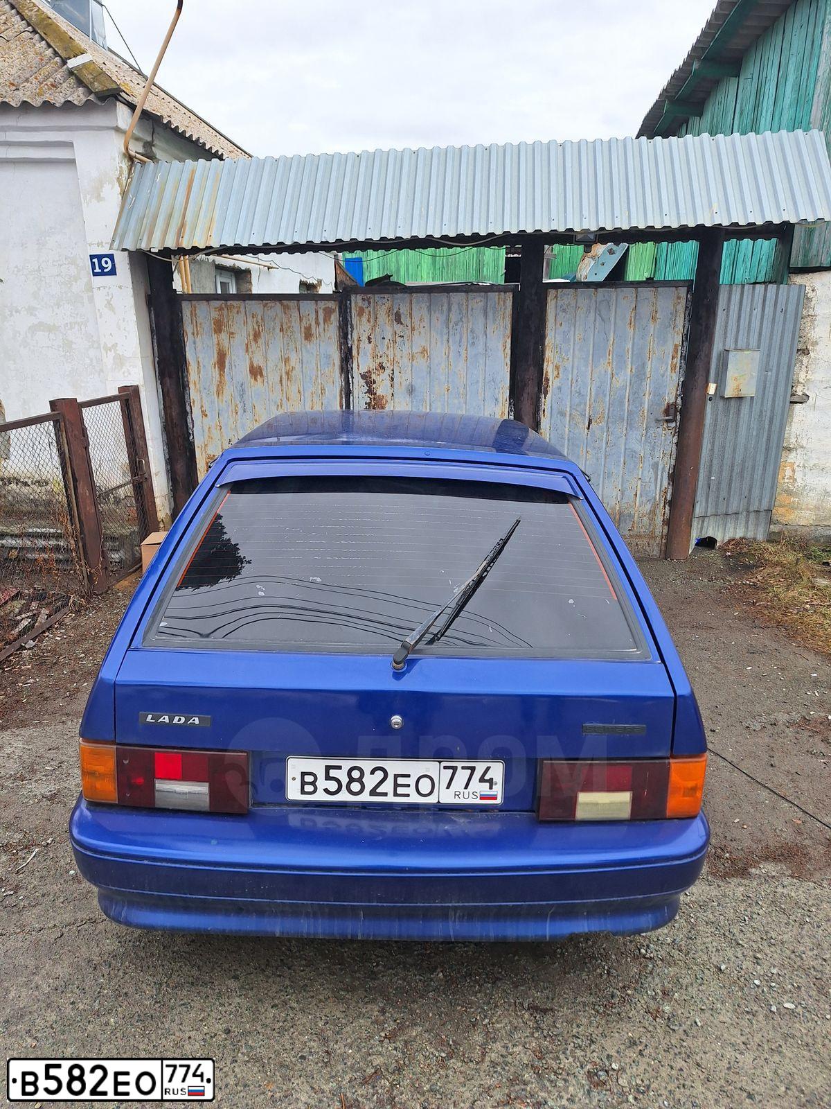 Фото автомобиля LADA 2113 SAMARA, 2004 — госномер Н333СТ96. Цвет: синий