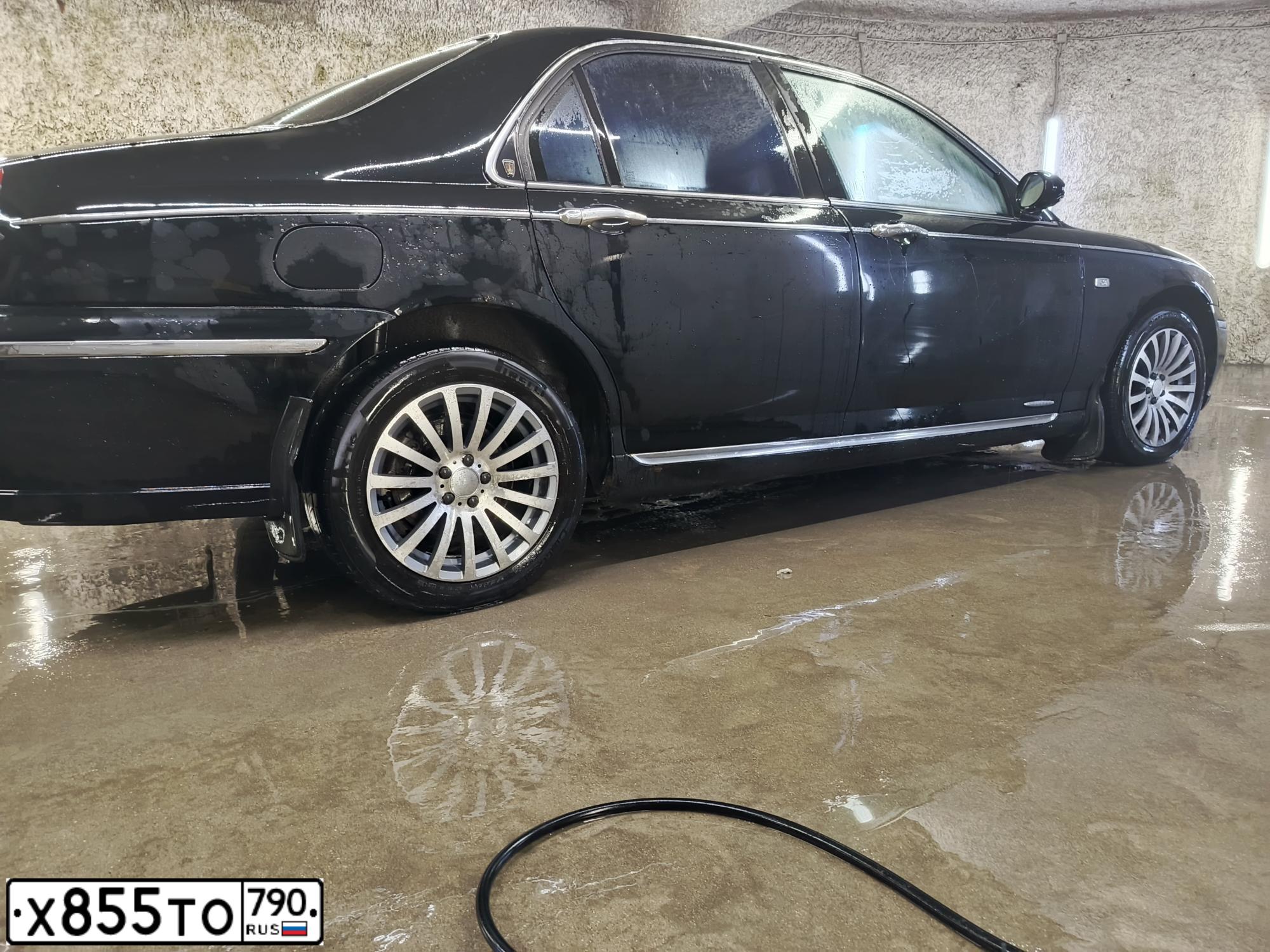 Фото автомобиля ROVER 75, 2000 — госномер Х855ТО790. Цвет: ЧЕРНЫЙ