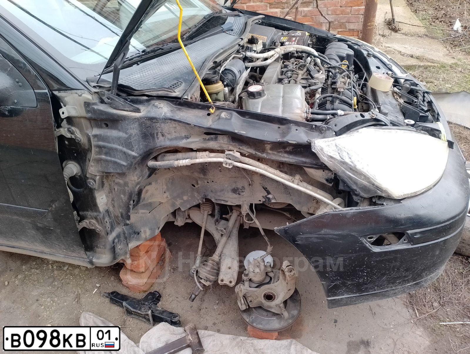 Фото автомобиля FORD FOCUS, 2003 — госномер В098КВ01. Цвет: ЧЕРНЫЙ