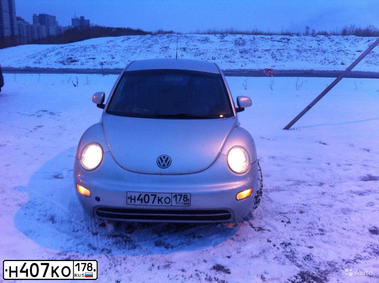 Фото автомобиля VOLKSWAGEN BEETLE, 2000 — госномер Т383ОО47. Цвет: СЕРЕБРИСТЫЙ