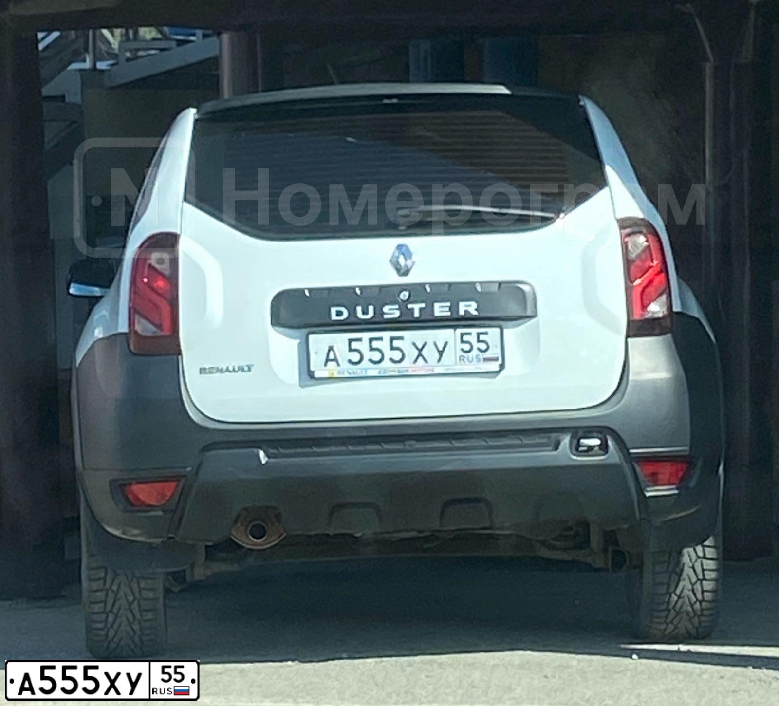 Фото автомобиля LADA 2190 GRANTA, 2013 — госномер А555ХУ55. Цвет: ЧЕРНЫЙ