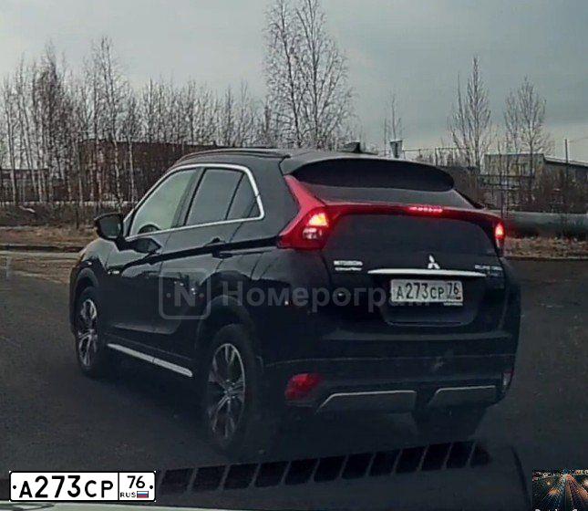 Фото автомобиля MITSUBISHI Eclipse Cross, 2018 — госномер А273СР76