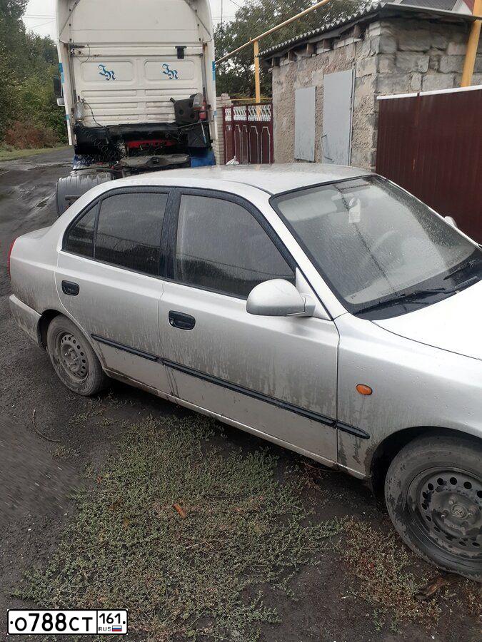 Фото автомобиля TAGAZ ACCENT, 2005 — госномер О788СТ161. Цвет: СЕРЕБРИСТЫЙ