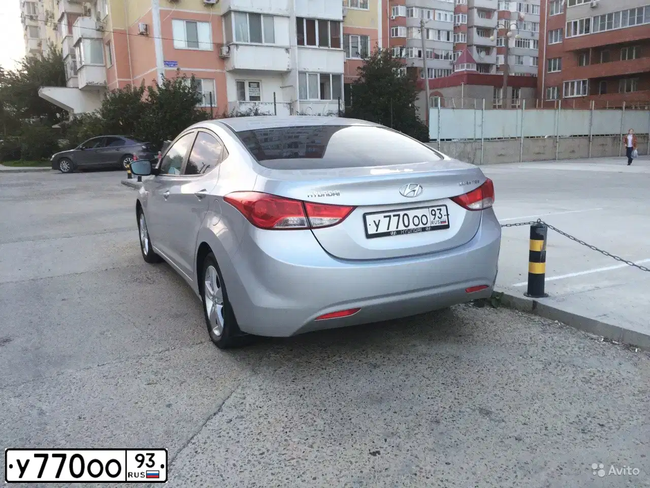 Фото автомобиля HYUNDAI ELANTRA, 2011 — госномер У770ОО93. Цвет: СЕРЕБРИСТЫЙ
