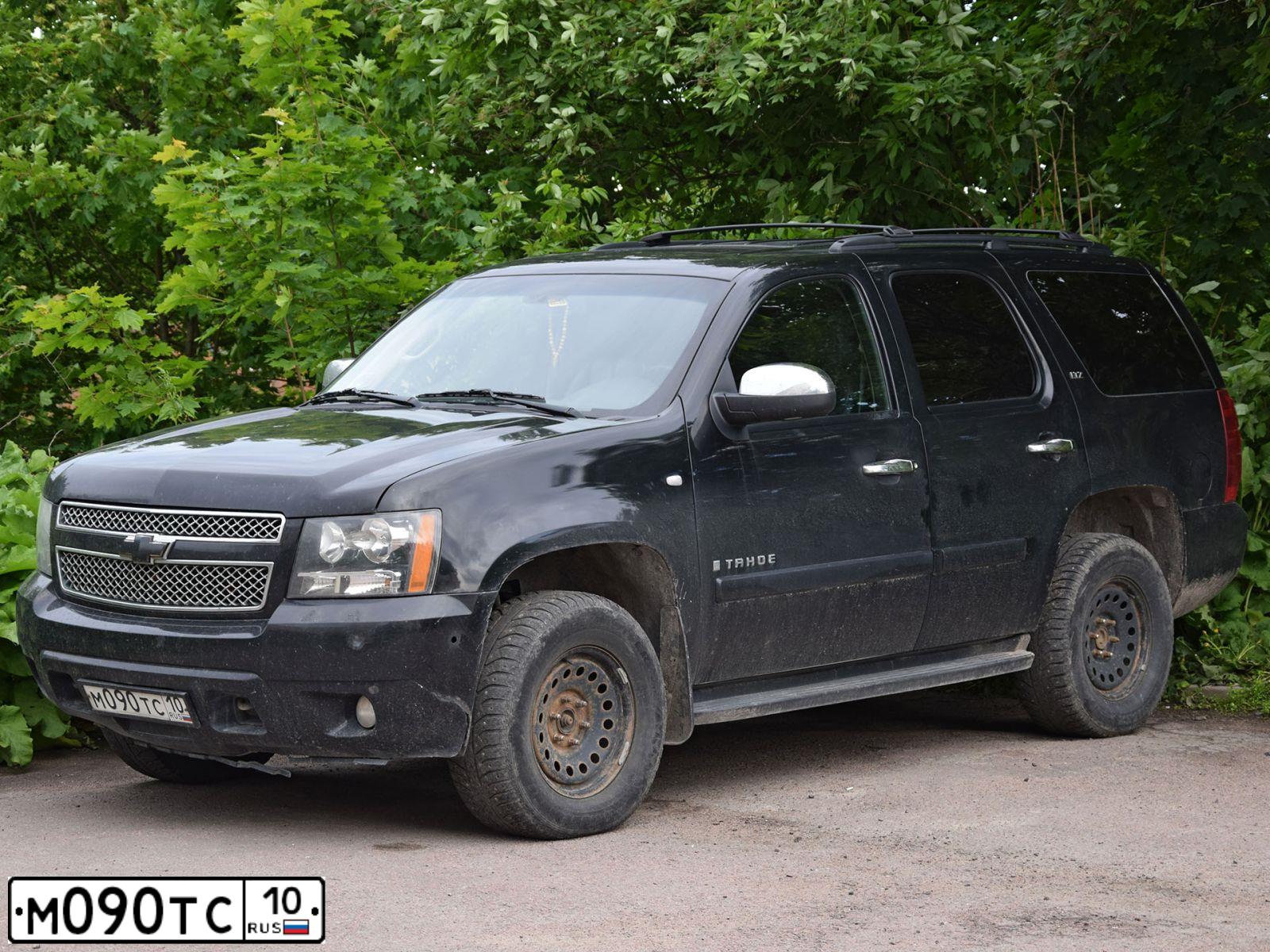 Фото автомобиля CHEVROLET TAHOE, 2008 — госномер У761УУ71. Цвет: ЧЕРНЫЙ