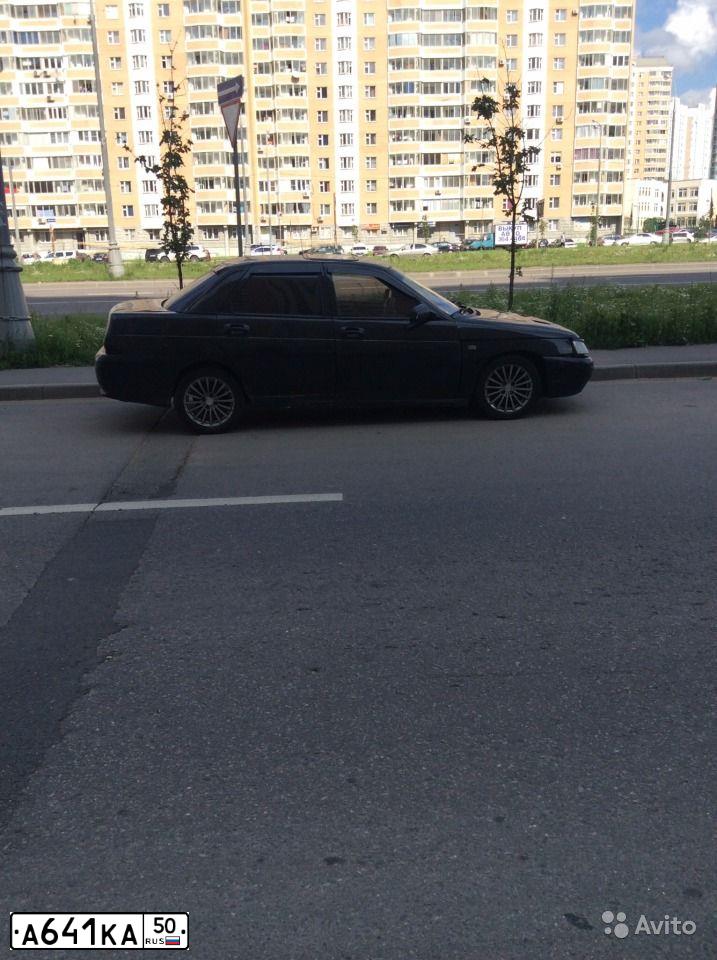 Фото автомобиля VAZ 2110 LADA, 2000 — госномер А641КА50. Цвет: ЧЕРНЫЙ