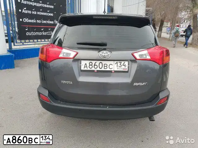 Фото автомобиля TOYOTA RAV4, 2013 — госномер А860ВС134. Цвет: Серый