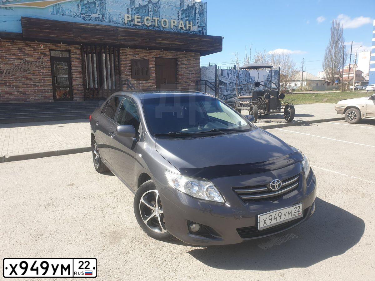 Фото автомобиля TOYOTA COROLLA, 2008 — госномер Х949УМ22. Цвет: СЕРЫЙ