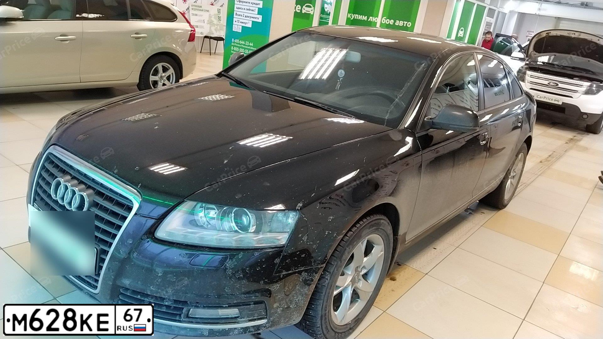 Фото автомобиля AUDI A6, 2010 — госномер М628КЕ67. Цвет: ЧЕРНЫЙ