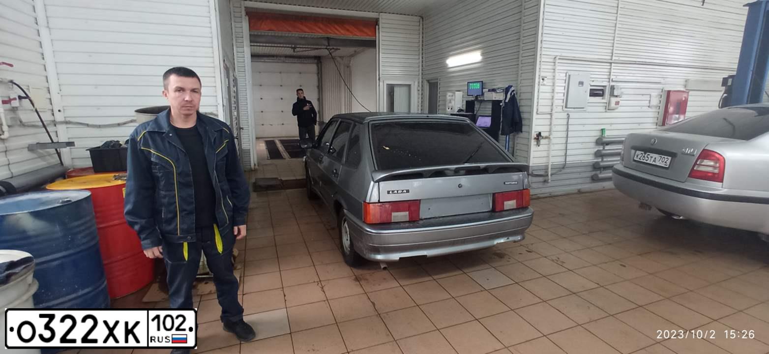 Фото автомобиля LADA 2114 SAMARA, 2012 — госномер В169ТО702. Цвет: СРЕДНИЙ СЕРО-ЗЕЛЕНЫЙ МЕТ