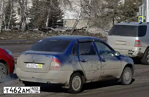 Фото автомобиля MERCEDES M-KLASSE, 2004 — госномер Т462АМ102. Цвет: СЕРЕБРИСТЫЙ
