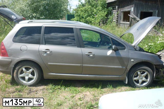 Фото автомобиля PEUGEOT 307, 2003 — госномер М376УУ32. Цвет: БЕЖЕВЫЙ
