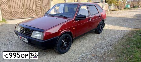 Фото автомобиля LADA 2109 SAMARA, 2002 — госномер С995ОР123. Цвет: СЕРЕБРИСТО-КРАСНЫЙ