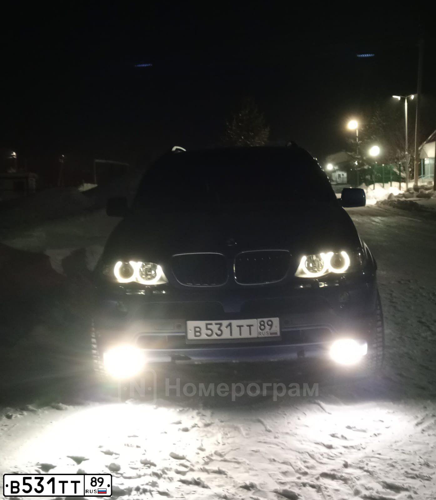 Фото автомобиля BMW X5, 2004 — госномер С004АК186. Цвет: СИНИЙ
